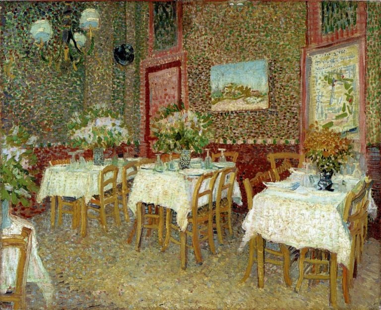 Vincent van Gogh, Interno di un ristorante, 1887, olio su tela, cm 45,5 x 56,5. Otterlo, Kröller-Müller Museum