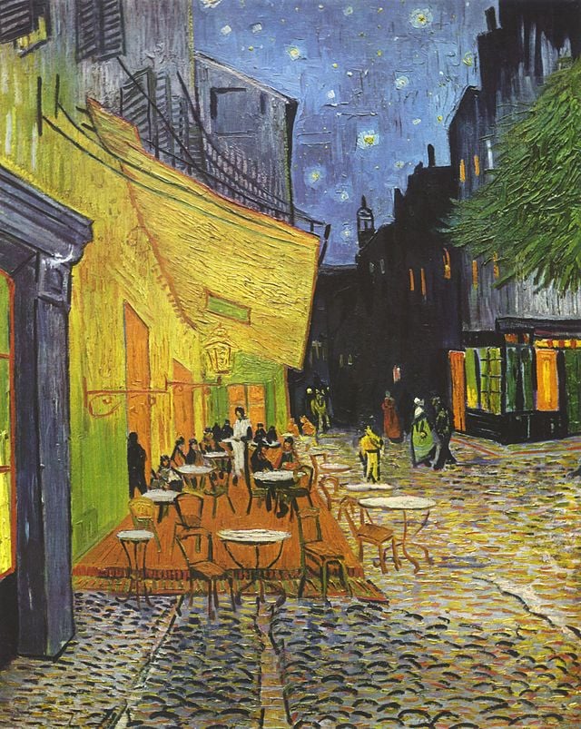 Vincent van Gogh, Terrazza del caffè, 1888, olio su tela, 81 x 65,5, Otterlo, Kröller-Müller Museum