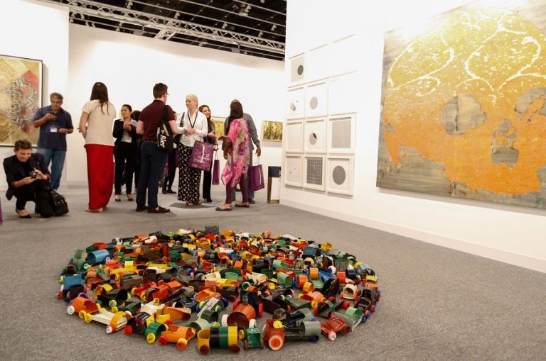 Abu Dhabi Art 2013 Gallery Hall, Hussain Sharif floor piece