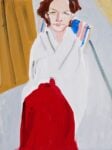 Chantal Joffe, Gabriel by the Beach Hut, oil on board, 2017