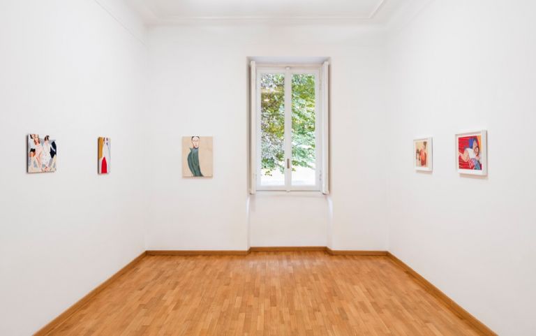 Chantal Joffe. Installation view at Galleria Monica De Cardenas, Milano 2017. Photo Andrea Rossetti. Courtesy Galleria Monica De Cardenas, Milano