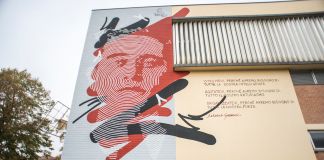Chekos, il murale dedicato ad Antonio Gramsci