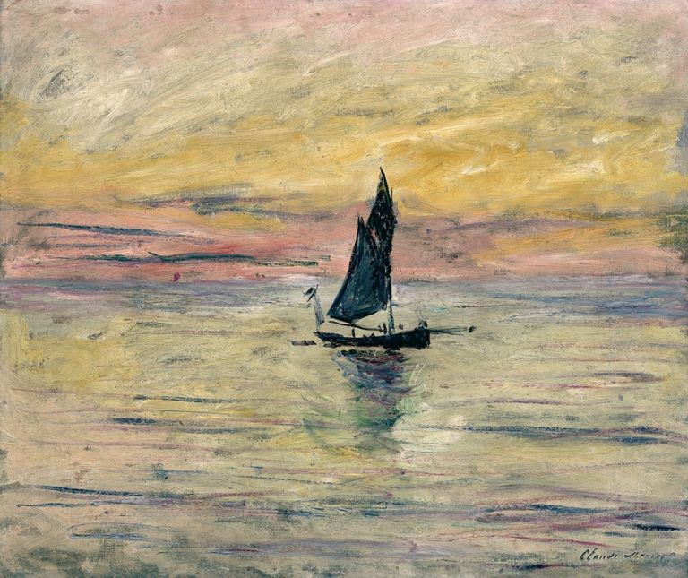 Claude Monet, Barca a vela. Effetto sera, 1885 Parigi, Musée Marmottan Monet © Musée Marmottan Monet, paris c Bridgeman Giraudon presse