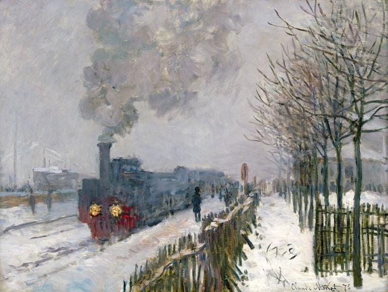 Claude Monet, Il treno nella neve. La locomotiva, 1875 Parigi, Musée Marmottan Monet © Musée Marmottan Monet, paris c Bridgeman Giraudon presse