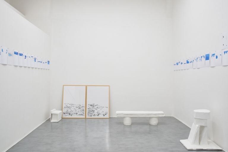 Eva Marisaldi. Surround. Exhibition view at Galleria de’ Foscherari, Bologna 2017