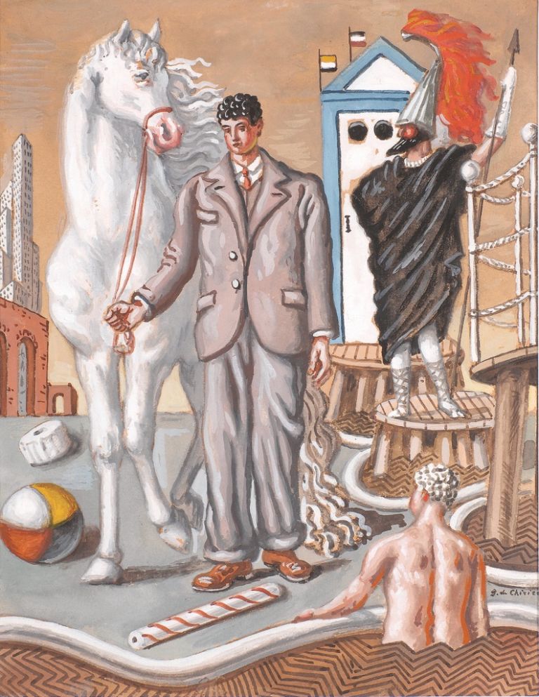 Giorgio de Chirico, I Bagni misteriosi, 1937-60. Collezione Francesco Micheli