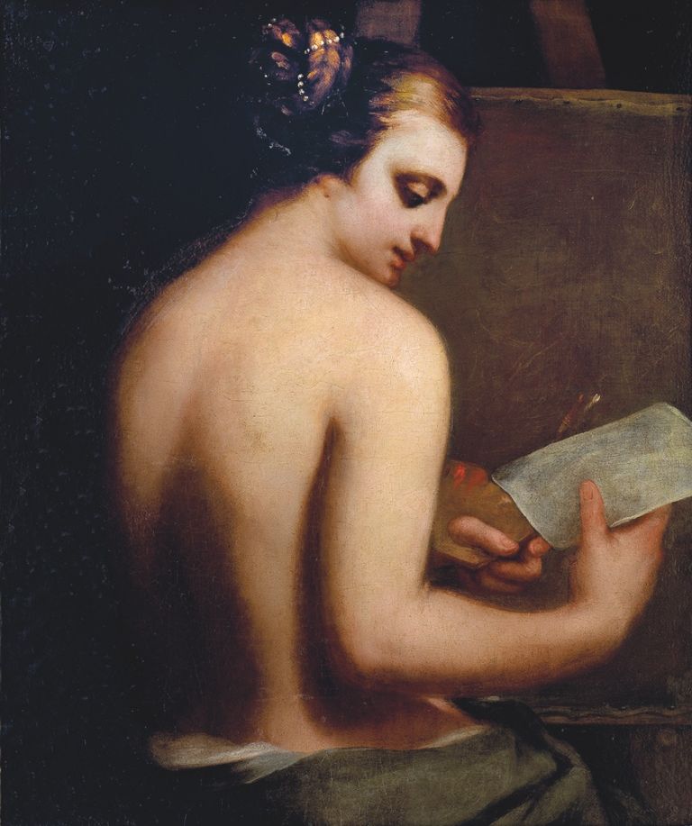 Guido Cagnacci, Allegoria della pittura, 1650-55. Collezione Venceslao Di Persio