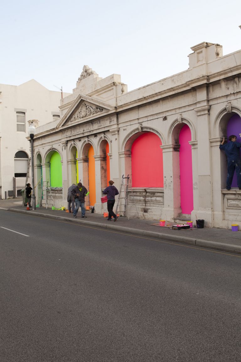 Zora Kreuzer, Arcade (2017) Installation view Cliff St, Fremantle Photo by James Whineray Image courtesy of High Tide 17