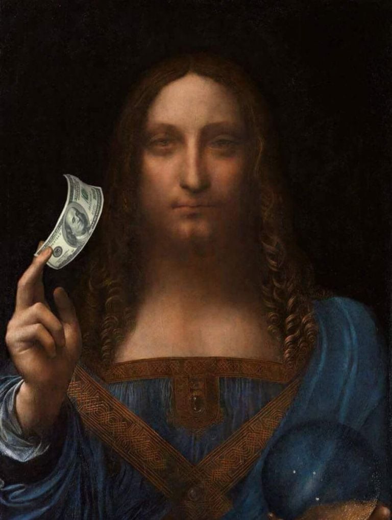 Leonardo da Vinci Salvator Mundi, l'ironia del web