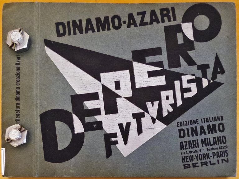 Il libro imbullonato di Fortunato Depero, 1927. Foto G.Mineo, Dipartimento Beni culturali