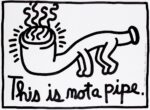 Keith Haring, Hommage à Magritte: This is not a pipe, 1989, collezione private © Keith Haring/Photo: © Studio Philippe de Formanoir