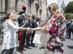 Melania Trump in Dolce & Gabbana a Taormina