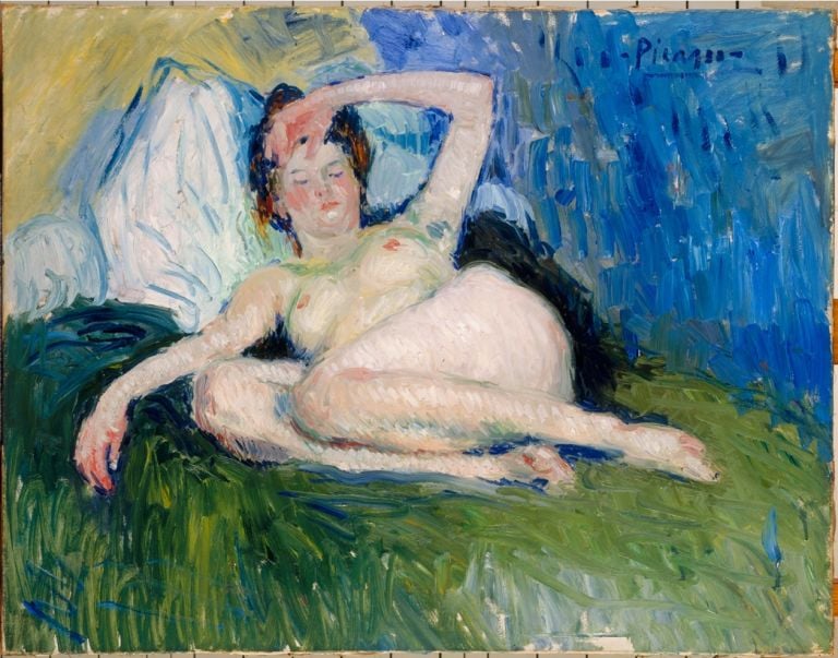 Pablo Picasso, Jeanne (Femme couchée), 1901. Musée national Picasso, Parigi. (c) Sucesión Pablo Picasso, VEGAP, Madrid 2017 (c) Centre Pompidou, MNAM-CCI. Photo RMN-Grand Palais-Béatrice Hatala