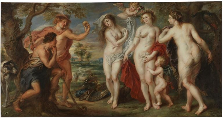Peter Paul Rubens, Giudizio di Paride (ca. 1639) @ Museo National del Prado