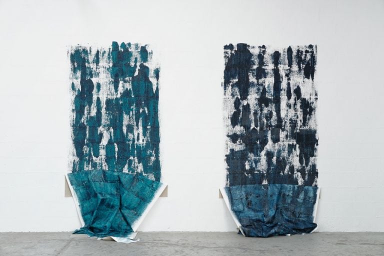 Sara Enrico, Twins, 2014. Installation view at Les Instant Chavirés, Montreuil. Photo Aurelién Mule