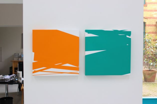 Vera Molnar, Chute de 7 rectangles, 2013