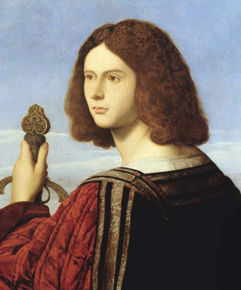 Vincenzo Catena, Ritratto di giovane gentiluomo con spada, Fondazione Accademia Carrara, Bergamo