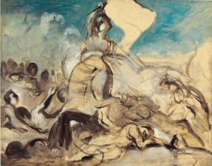 All’asta a Londra da Christie’s il bozzetto de La Libertà guida il popolo di Eugène Delacroix