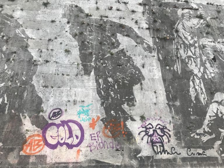 Il murale di William Kentridge vandalizzato