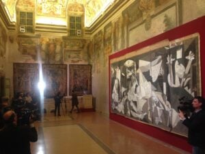 Il Cartone di Guernica arriva al Senato. Con il sogno di una mostra con tutte le Guernica