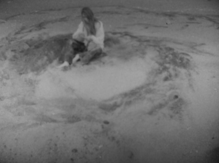 Laura Grisi, The Measuring of Time, 1969, video b n digitale da film in 16mm b w digital video from 16mm film, 5’45’