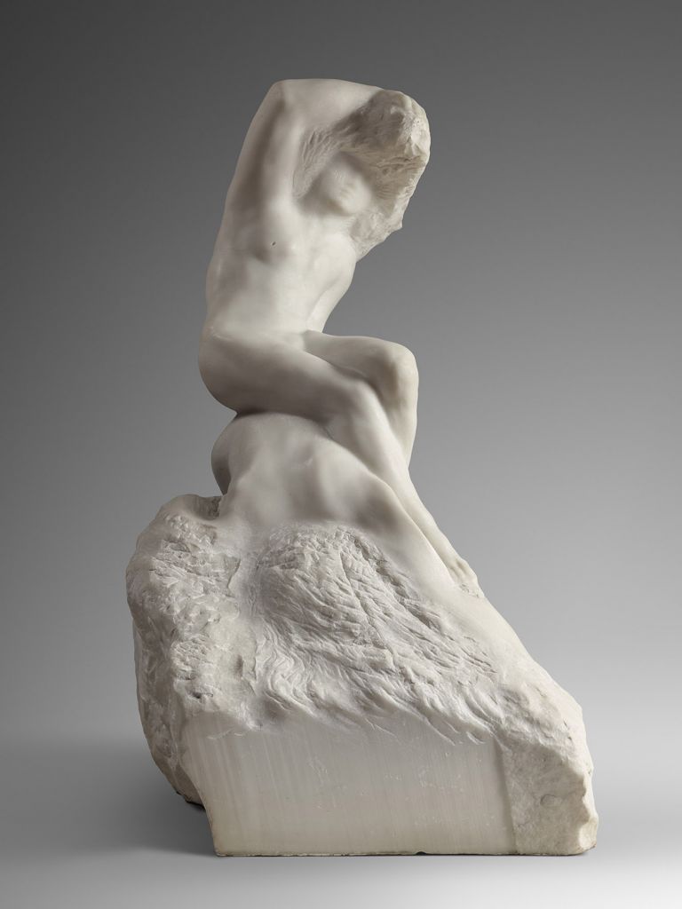 Auguste Rodin, Il poeta e la sirena, 1909 marmo, Parigi, musée Rodin © musee Rodin, foto Herve Lewandowski