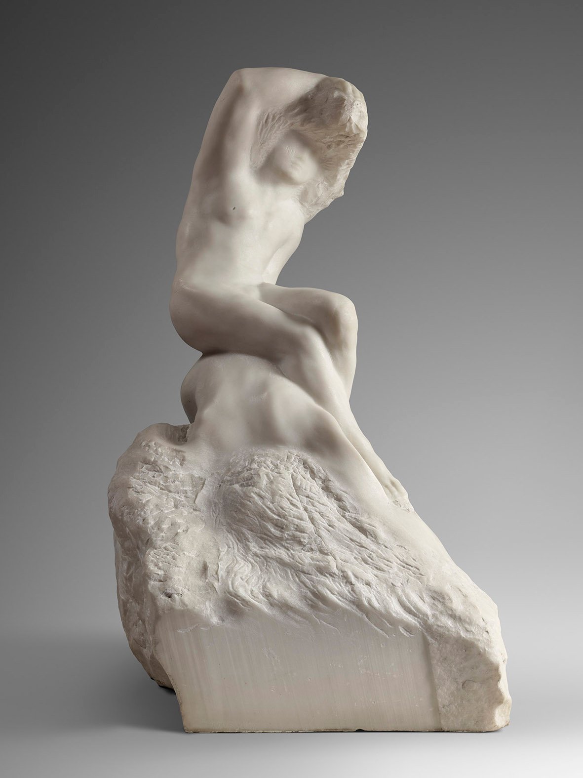 Auguste Rodin, Il poeta e la sirena, 1909 marmo, Parigi, musée Rodin © musee Rodin, foto Herve Lewandowski