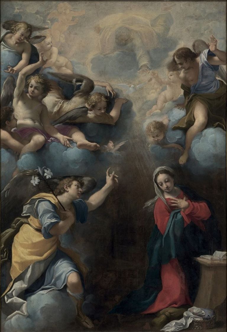 Carlo Bononi, Annunciazione, 1611. Gualtieri, Santa Maria della Neve