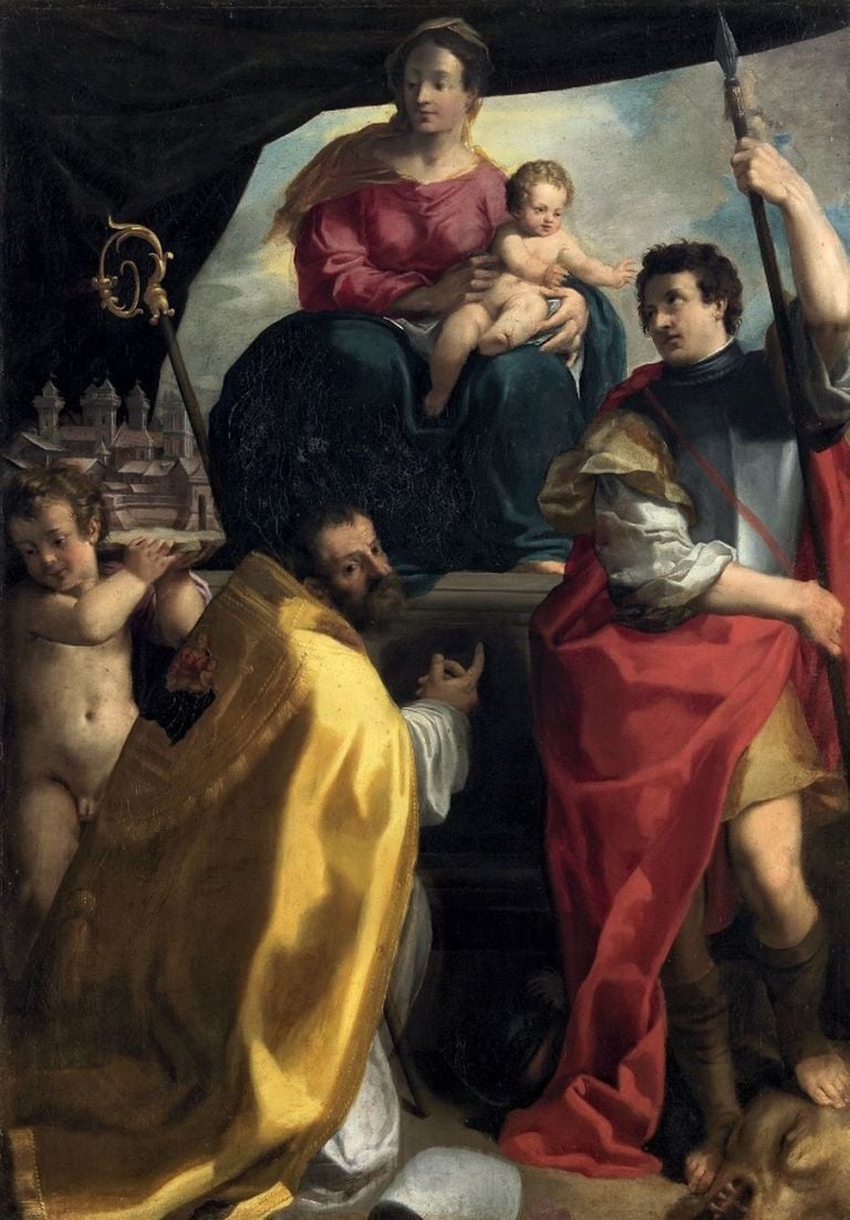 Carlo Bononi, La Vergine in trono con i santi Maurelio e Giorgio, 1604. Vienna, Kunsthistorisches Museum, Gemäldegalerie