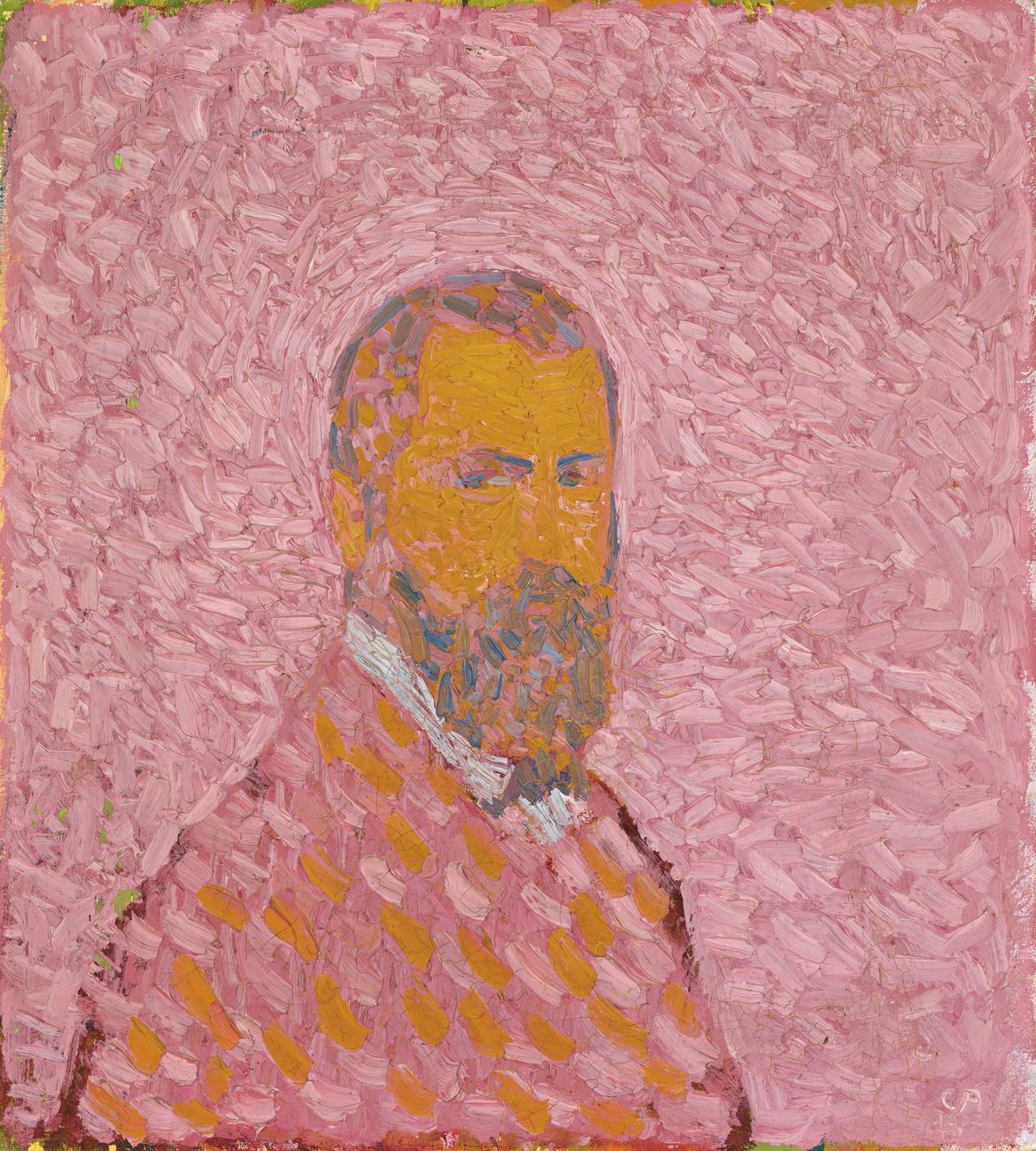 Cuno Amiet, Autoritratto in rosa, 1907. Collezione privata. (c) M.+D. Thalmann, Herzogenbuchsee. Photo credit SIK ISEA, Zurigo (Philipp Hitz)