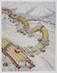 Ettore Sottsass Junior, Disegno per Il pianeta come festival, 1972 (riproduzione fotografica del 2004)