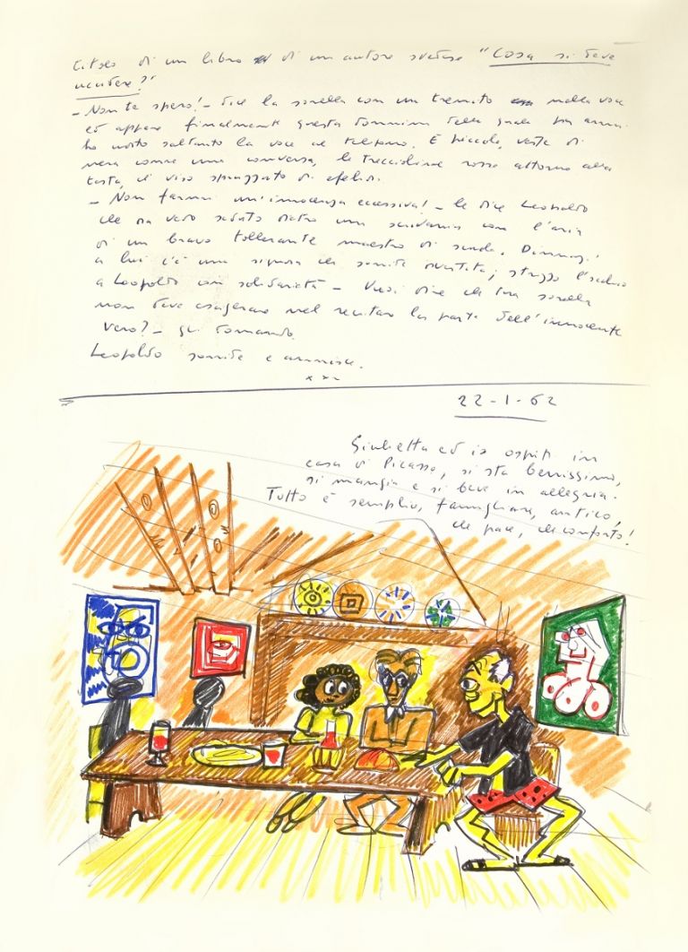 Federico Fellini, El libro de los sueños (volumen I), 1960 – 1968 © Comune di Rimini y Francesca Fabbri Fellini © Federico Fellini, VEGAP, Málaga, 2017