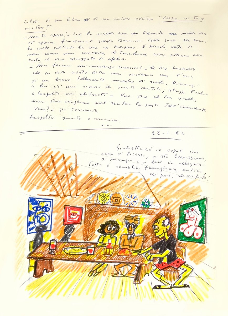 Federico Fellini, El libro de los sueños (volumen I), 1960 – 1968 © Comune di Rimini y Francesca Fabbri Fellini © Federico Fellini, VEGAP, Málaga, 2017