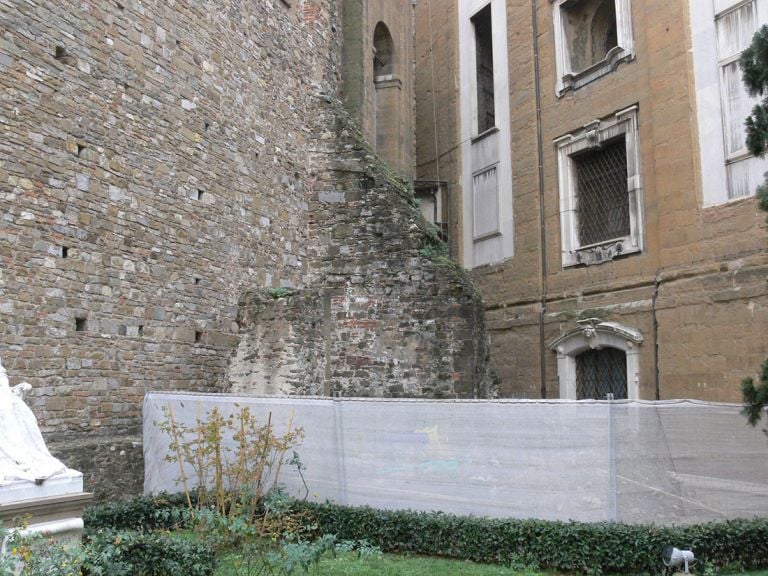 Veduta dell’area del cantiere del Museo delle Cappelle Medicee