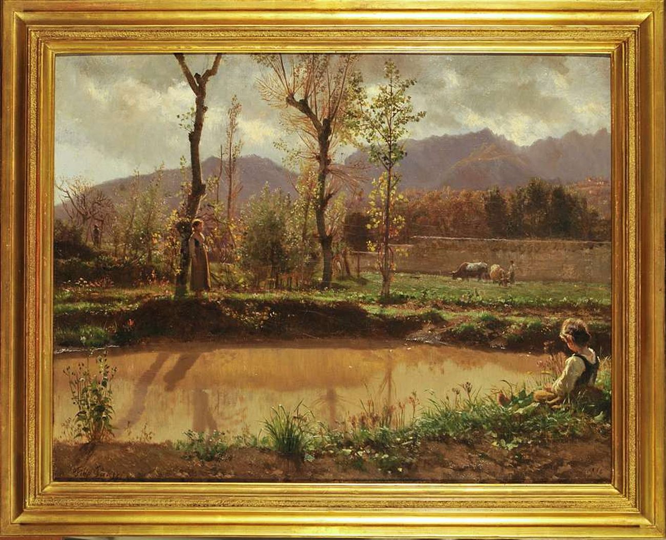 Filippo Palizzi, Paesaggio dopo la pioggia, 1864