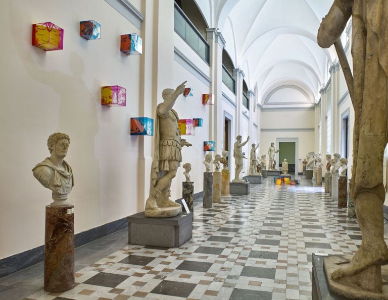 Francesco Candeloro, Occhi. Installation view at MANN – Museo Archeologico Nazionale, Napoli 2017. Photo Lorenzo Ceretta