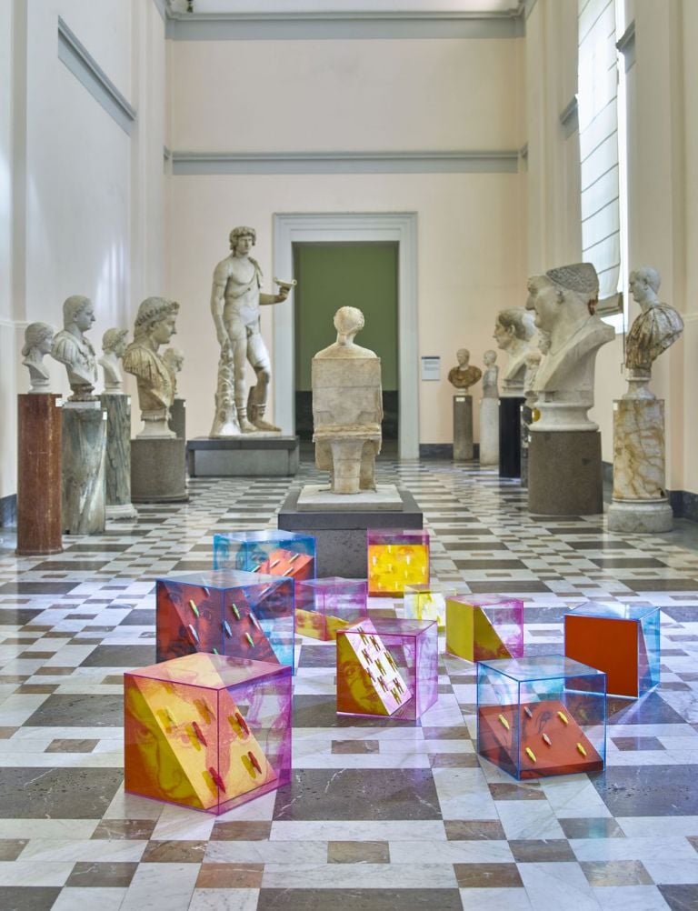 Francesco Candeloro, Occhi. Installation view at MANN – Museo Archeologico Nazionale, Napoli 2017. Photo Lorenzo Ceretta