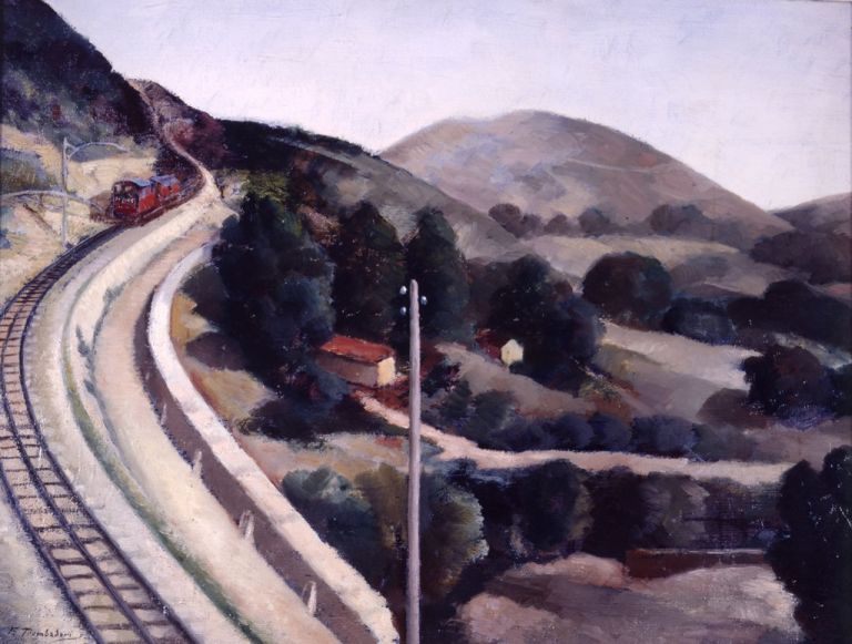 Francesco Trombadori, Paese (Cremagliera, Paesaggio d'Abruzzo), 1930-31. Galleria d’Arte Moderna di Roma