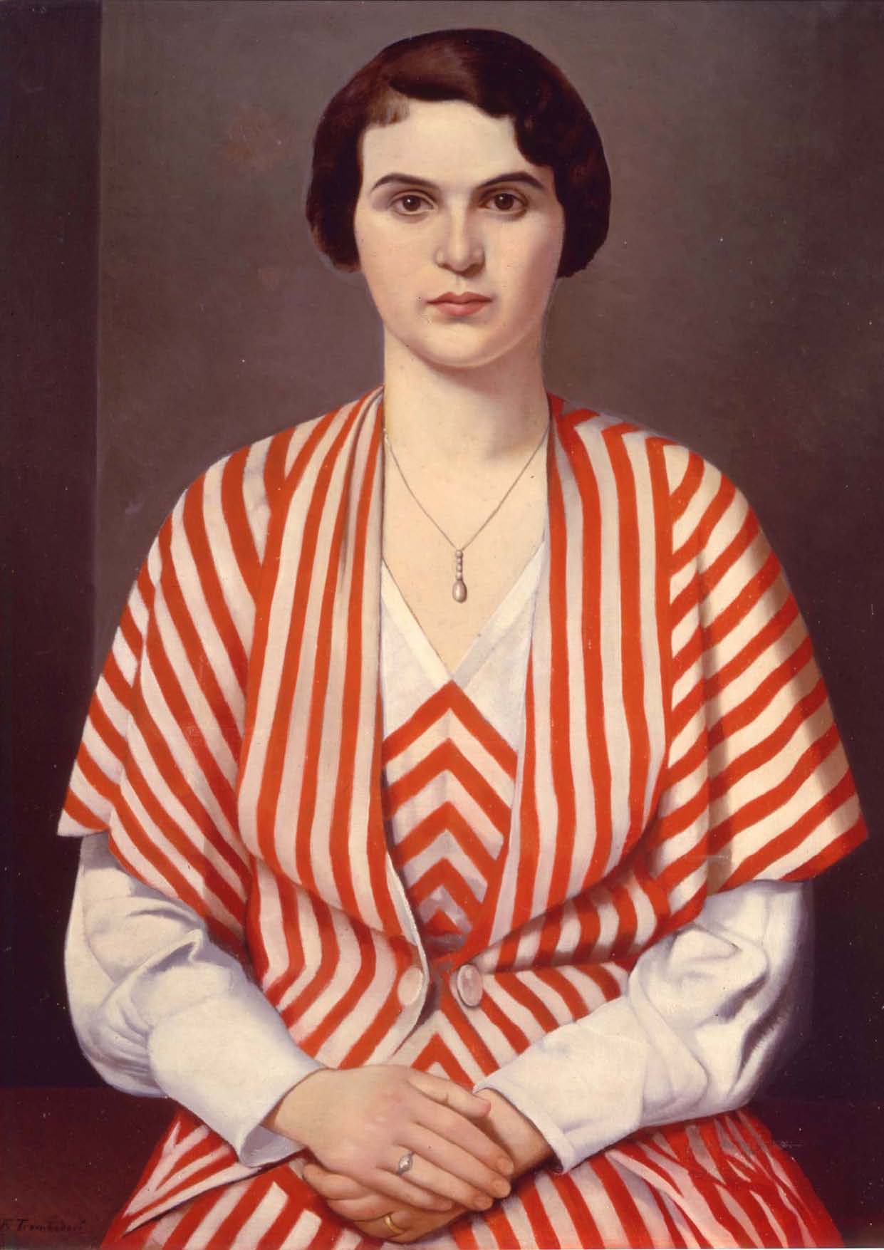 Francesco Trombadori, Ritratto in Rosso, 1930 ca.