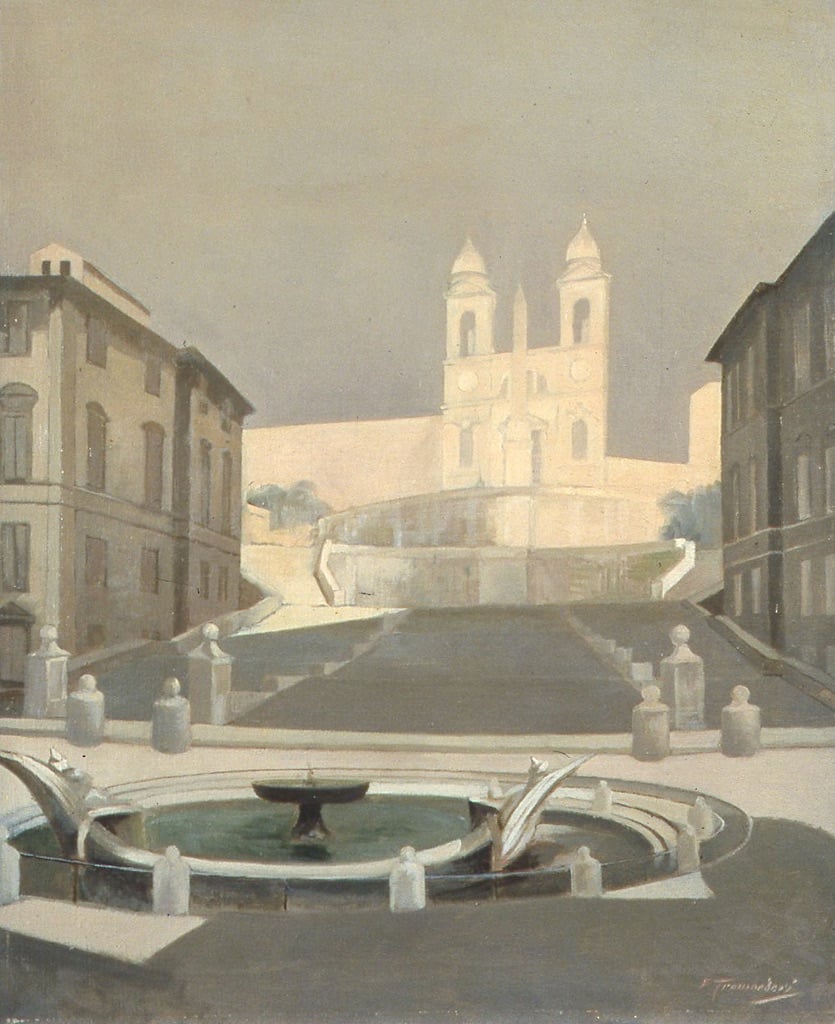 Francesco Trombadori, Trinità dei Monti, 1959. Collezione Donatella Trombadori, Roma