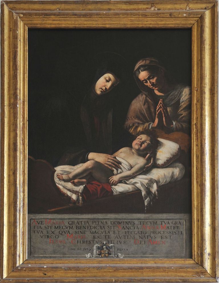 Giovanni Francesco Guerrieri, La Vergine con il Bambino e Sant'Anna. Fossombrone, Cattedrale