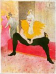 Henri de Toulouse-Lautrec, La clownesse assise, Mademoiselle Cha-U-Kao, 1896, litografia, tavola 1 della serie Elles, Bibliothèque Nationale de France, Parigi