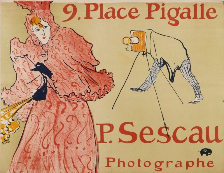 Henri de Toulouse-Lautrec, Le photographe Sescau, 1894, litografia, manifesto, collezione privata