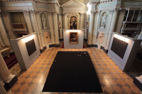 Il miglior posto. Exhibition view at Cappella della Villa Reale, Monza 2017