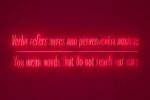 Joseph Kosuth. Maxima Proposito (Ovidio). Galleria Vistamare, Pescara 2017. Courtesy the artist and Vistamare. Photo Filippo Armellin