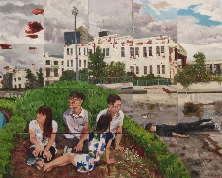 Liu Xiaodong, Time, 2014, olio su tela, 240x300 cm