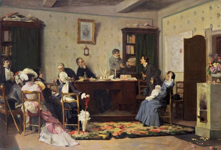 Luigi Busi, Conseguenze di un matrimonio celebrato col solo rito religioso, 1875, collezione privata