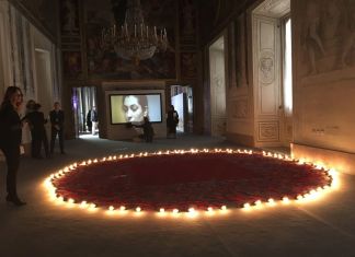Mona Hatoum, Undercurrent (Red) (Sottocorrente – rosso), 2008. Palazzo del Quirinale, Roma 2017
