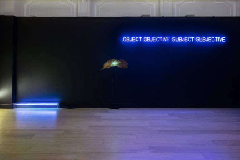 Neon in Contextual Play. Joseph Kosuth and Arte Povera. Installation view at Mazzoleni, Torino 2017