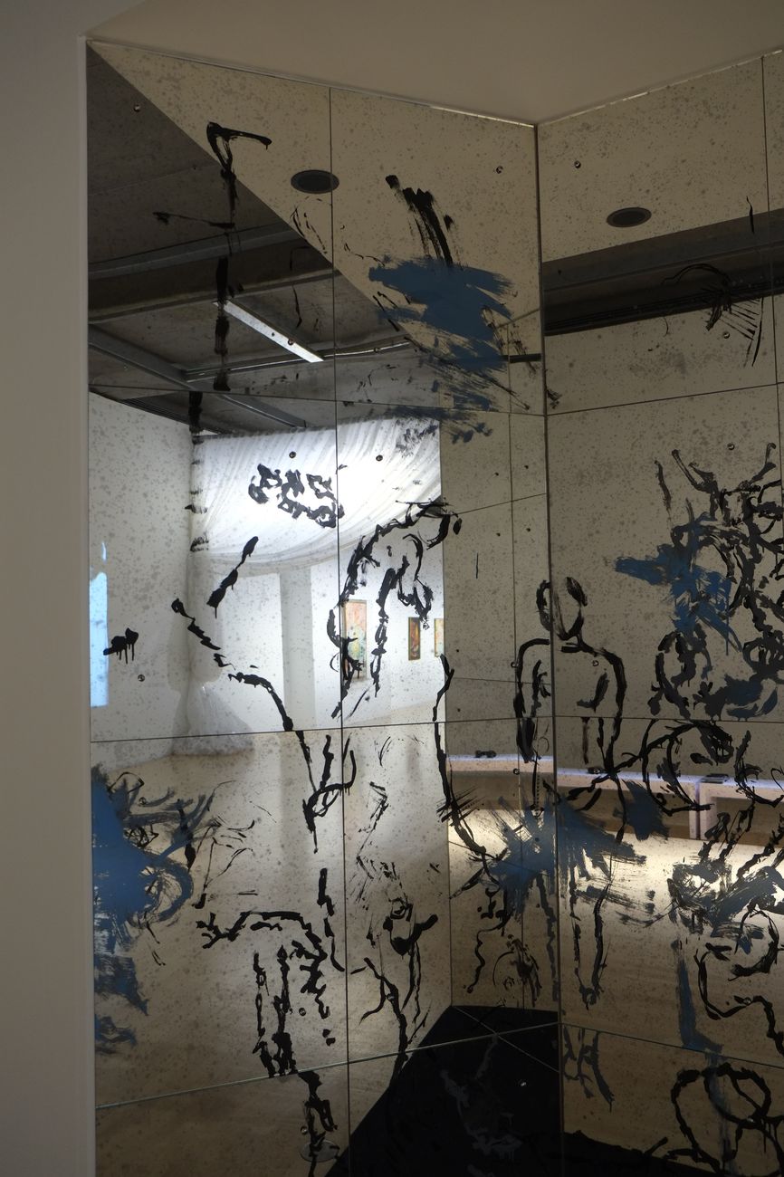 Nick Mauss, F.S Interval I & II. Installation view at Lenbachhaus, Munich, 2015. Courtesy of the artist; Lenbachhaus, Munich; Campoli Presti, London-Paris and 303 Gallery, New York